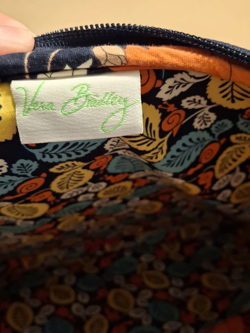 Vera Bradley Floral Tablet Sleeve in Black, Yellow, Orange, Red, Blue